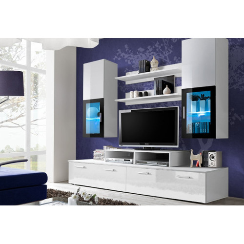 Gallo Entertainment Unit White Gloss